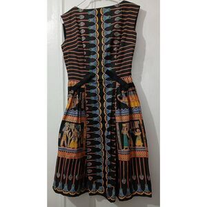 RARE VTG miss Egypt 1950s haute couture le caire  womens small fit flare dress